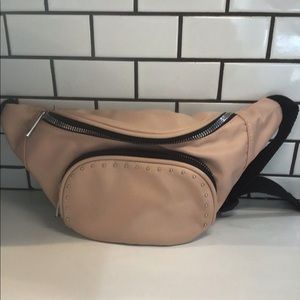 Pink studded fanny pack